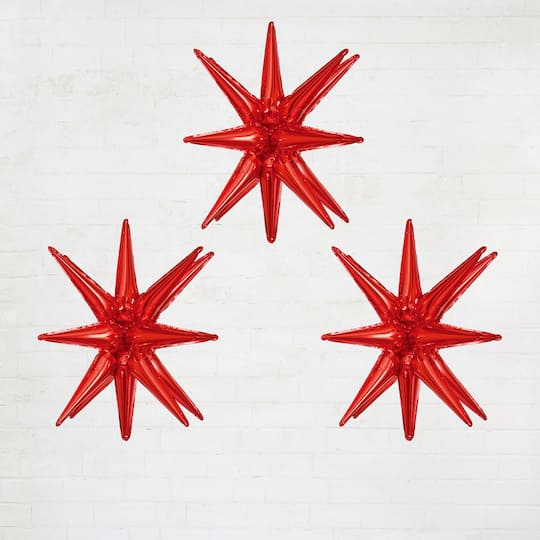 Michaels, 26" Starburst Foil Balloons, 3ct. by Celebrate It™ – Category: Foil Balloons